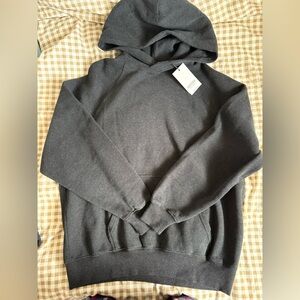 Aritzia Heather Black Mega Raglan Hoodie